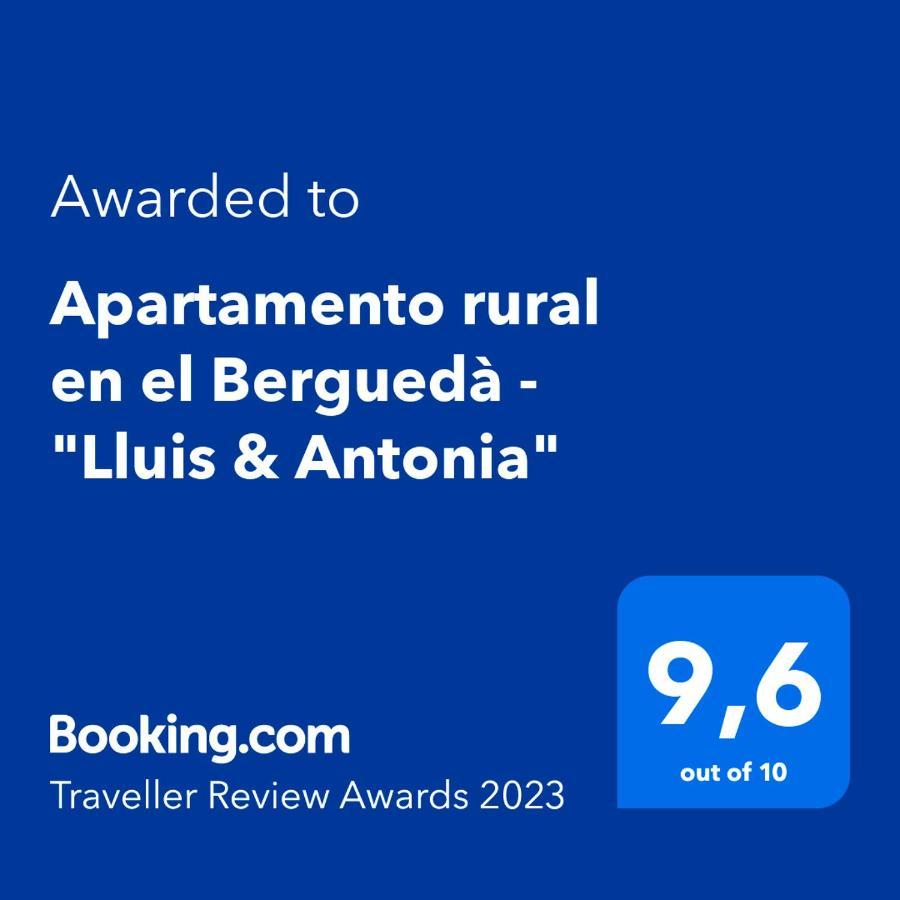 Apartamento rural en el Berguedà - Lluis&Antonia Sant Jordi de Cercs Esterno foto