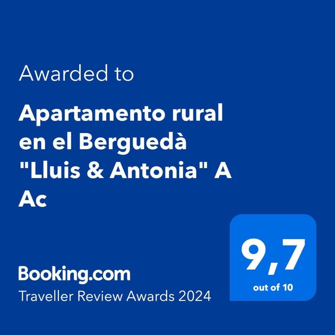 Apartamento rural en el Berguedà - Lluis&Antonia Sant Jordi de Cercs Esterno foto